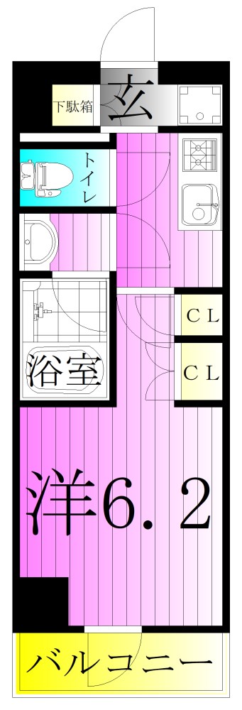 DIPS亀有駅前 間取り図