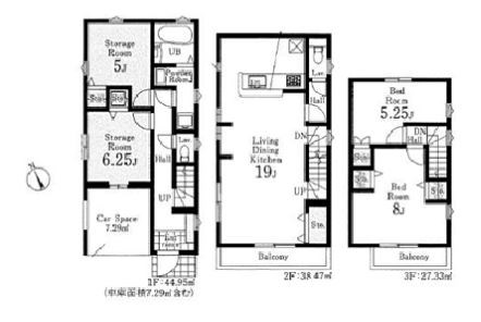 マイホームネクスト足立区東伊興 間取り図