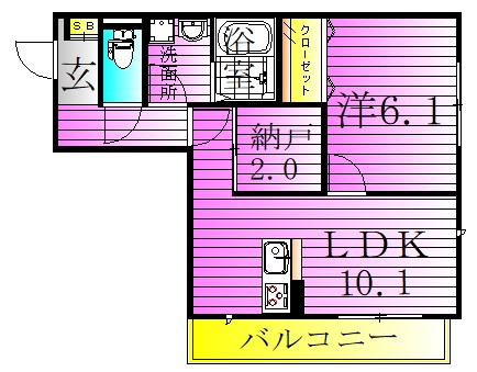ガーデンホームズ高野 間取り図