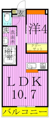 アムール　ワン 間取り