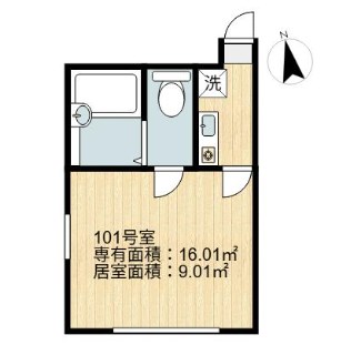 シャンテ小菅Ⅱ 間取り図