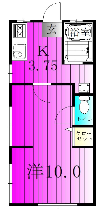 メゾンみやこ 201号室 間取り