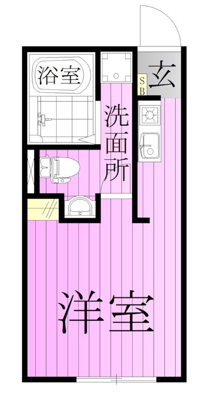 ＨＡＳＡＩ　ＢＵＩＬＤＩＮＧ　北千住 間取り図