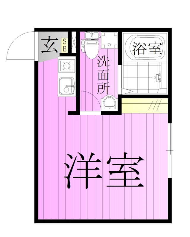 ＨＡＳＡＩ　ＢＵＩＬＤＩＮＧ　北千住 間取り図