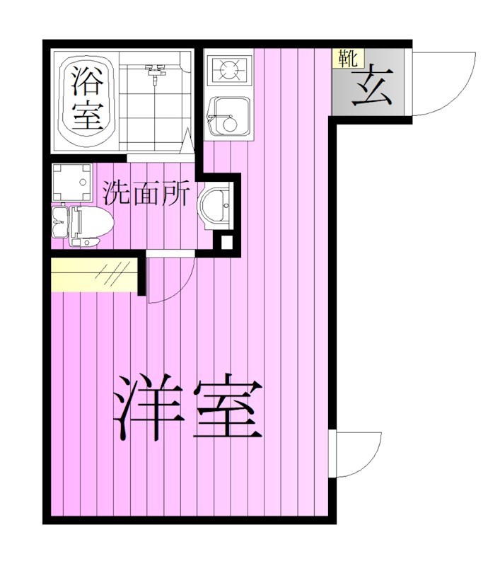 ＨＡＳＡＩ　ＢＵＩＬＤＩＮＧ　北千住 間取り図