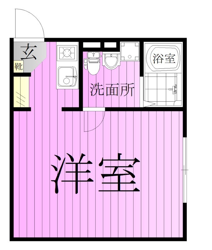 ＨＡＳＡＩ　ＢＵＩＬＤＩＮＧ　北千住 間取り図