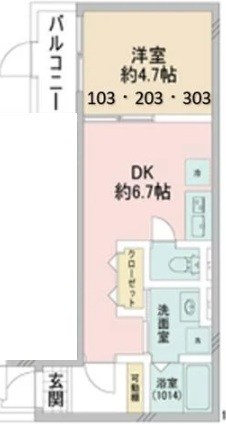 クロレ南流山Ⅵ 間取り