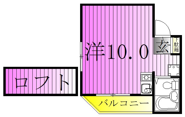 スリーハイム鹿浜 間取り図
