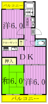 ピアーヒルズダイモン 間取り