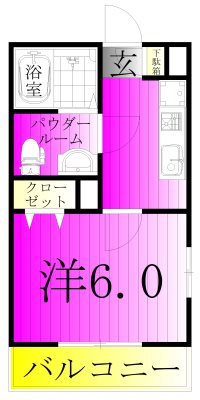 ルナモンド柏の葉 101号室 間取り