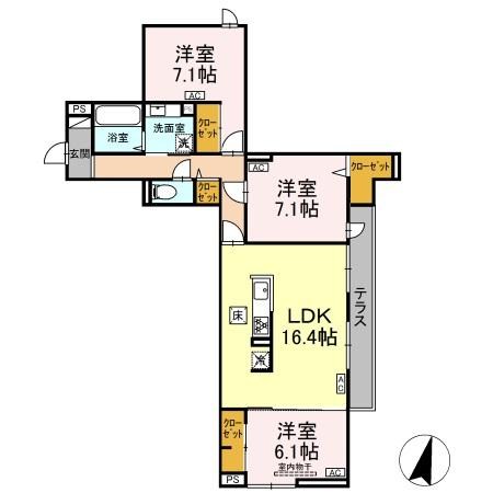 オードリーコート 間取り図