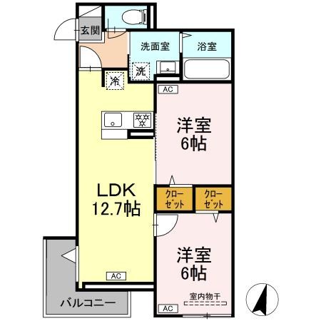 オードリーコート 間取り図