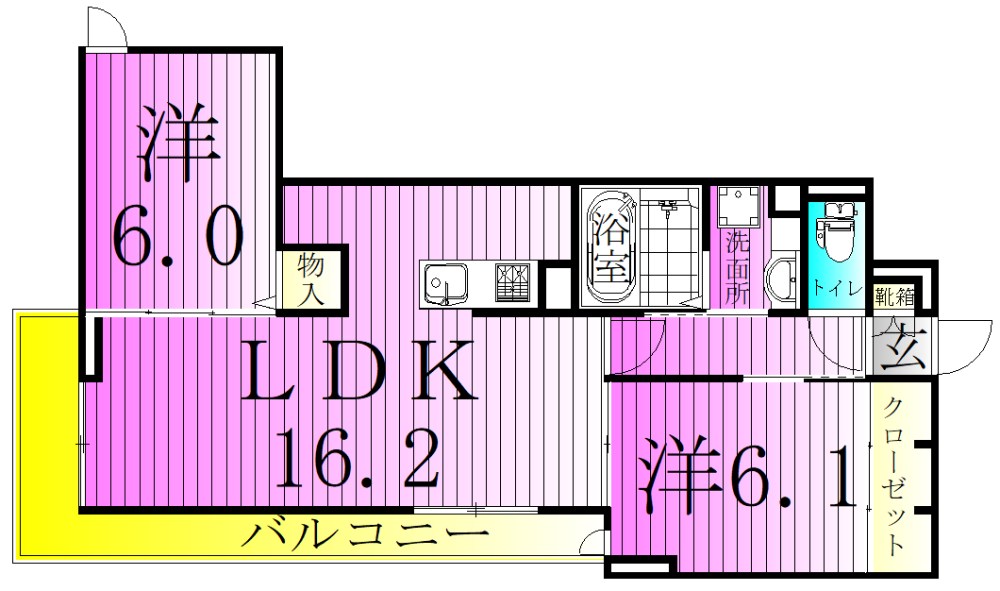 オードリーコート 間取り図