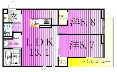 オードリーコート 間取り図