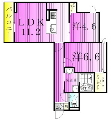 グラナーデ扇Ⅱ 間取り図