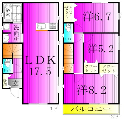 Ｓｕｍａｉ－ｔｏ我孫子市布佐酉町01 間取り