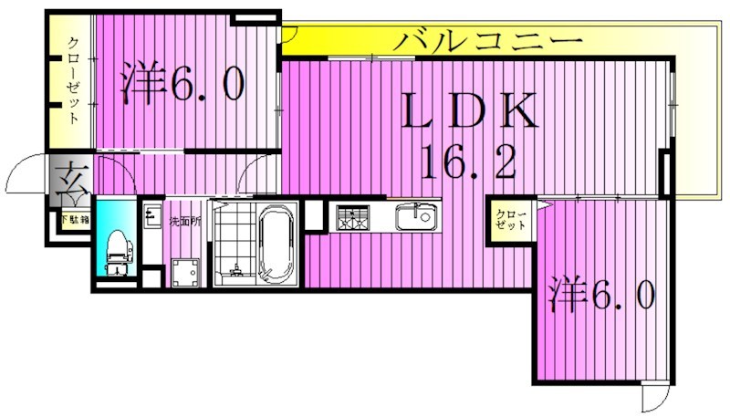 オードリーコート 間取り図