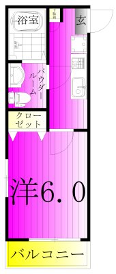 ルナモンド柏の葉 206号室 間取り