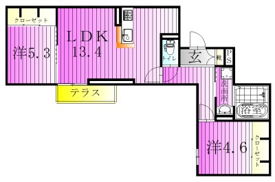 オードリーコート 間取り図