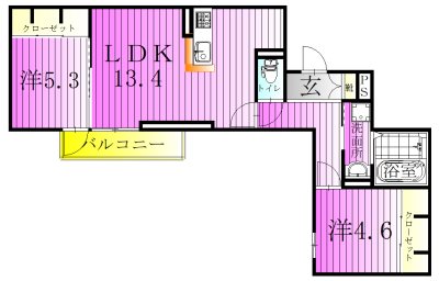 オードリーコート 間取り図