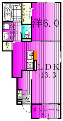 ノーブル柏Ｂ 間取り