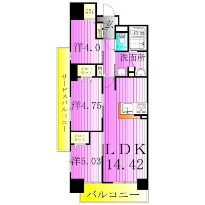 アーバンパーク谷在家 間取り図