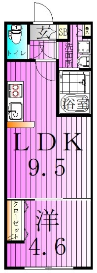 ディスティーノレジデンシア荒川 間取り図