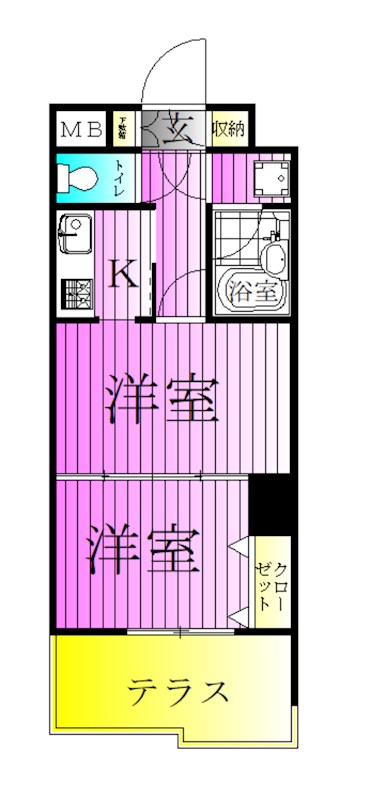 ライオンズマンション田端第２ 間取り図