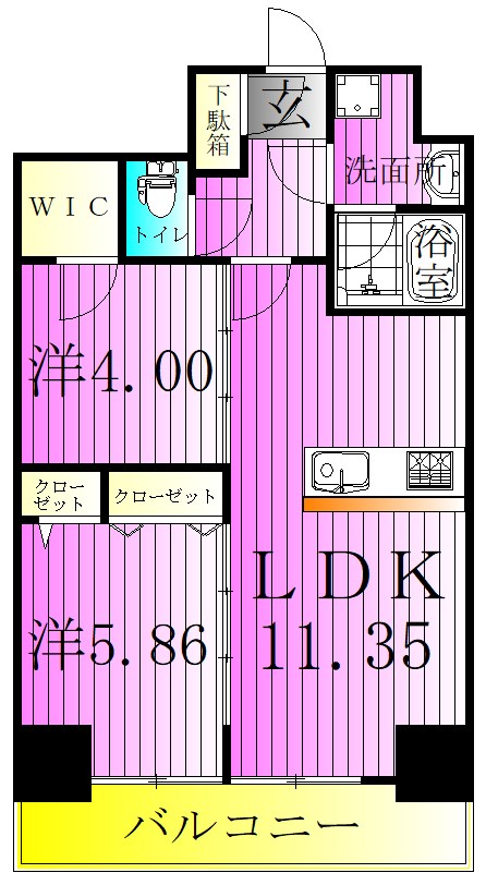 S-RESIDENCE綾瀬rivie 間取り図