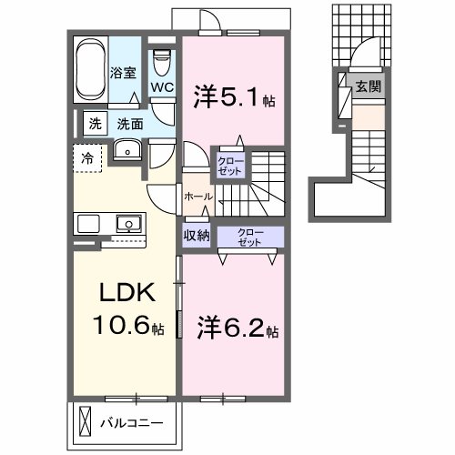 ナチュール　メゾン 間取り