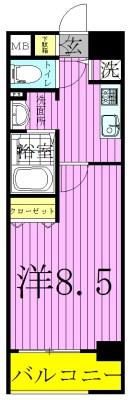 ＷＡＶＥ谷在家 間取り図