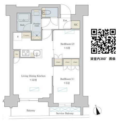 Brillia ist町屋 間取り図