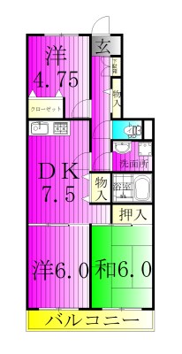 プレミールオンダ 303号室 間取り