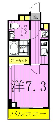 ＡＺＥＳＴ千住大橋 間取り図