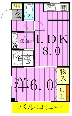 ワコーレ千住Ａ棟 間取り図