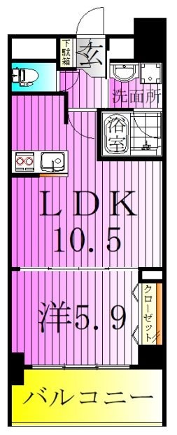 ソルパシオ亀有 間取り図
