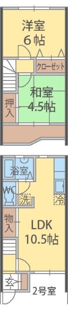 グリーンテラス五香 002号室 間取り