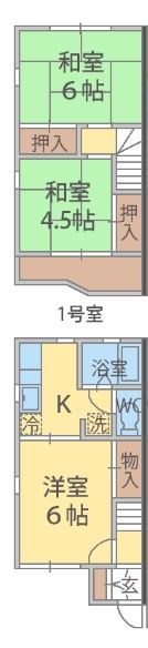 第２タナカグリーンテラス 001号室 間取り