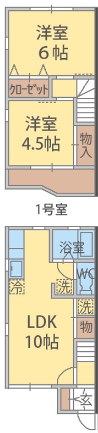 第２タナカグリーンテラス 001号室 間取り