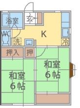 タウンズビルⅠ 205号室 間取り
