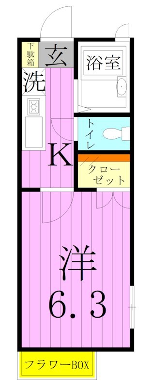 フローラルタウン八潮 間取り図