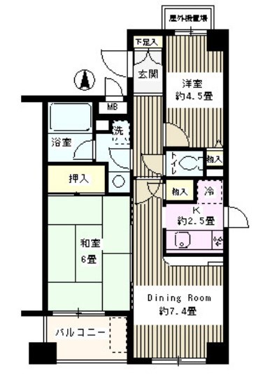 ボヌール尾久橋通り 間取り図