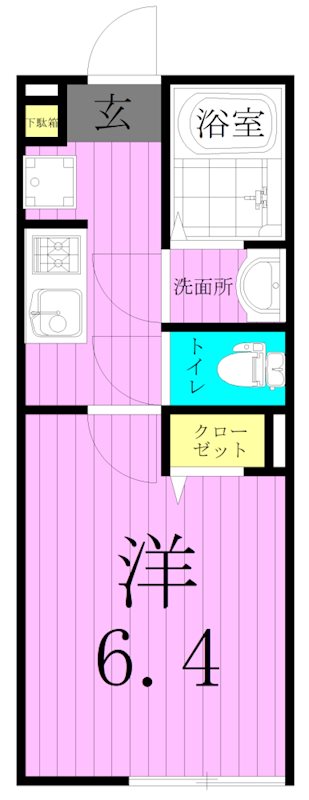 エクセラン西尾久South 間取り図