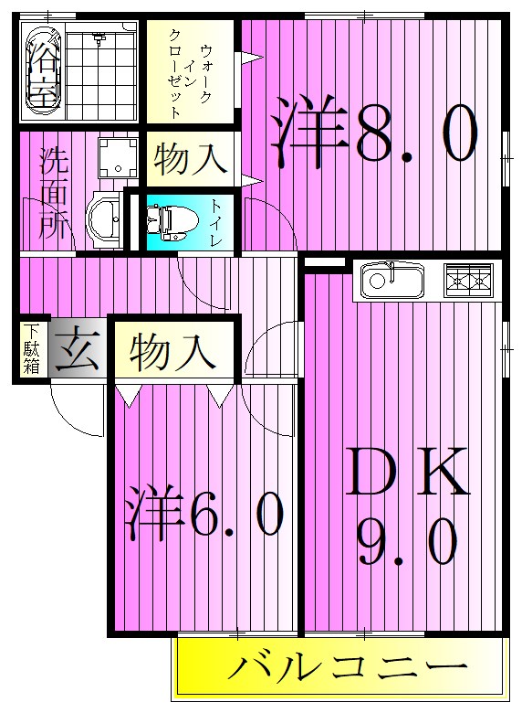 ラミアカーサMA  間取り図
