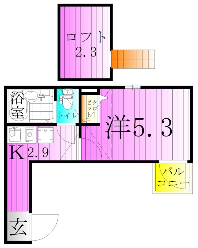 フォルトゥーナ梅島 間取り図