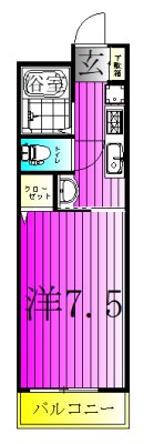 ヴィラほんでん 102号室 間取り