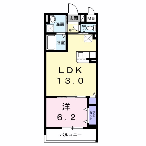 アリーサコート セント 間取り図