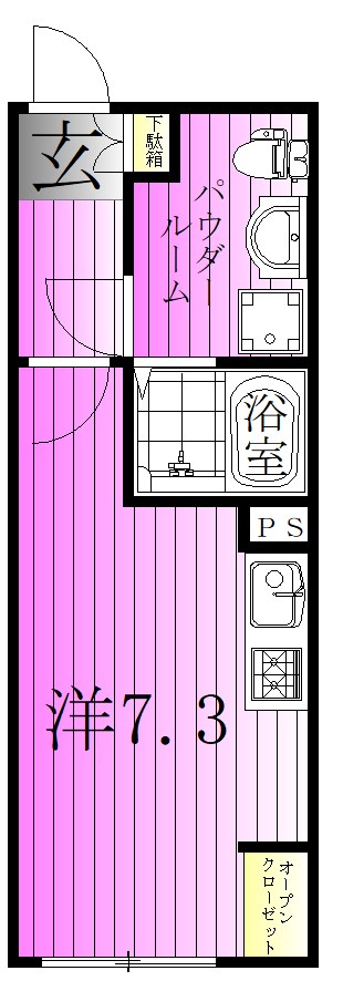 オークノワール綾瀬 間取り図