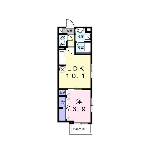 アリーサコート セント 間取り図