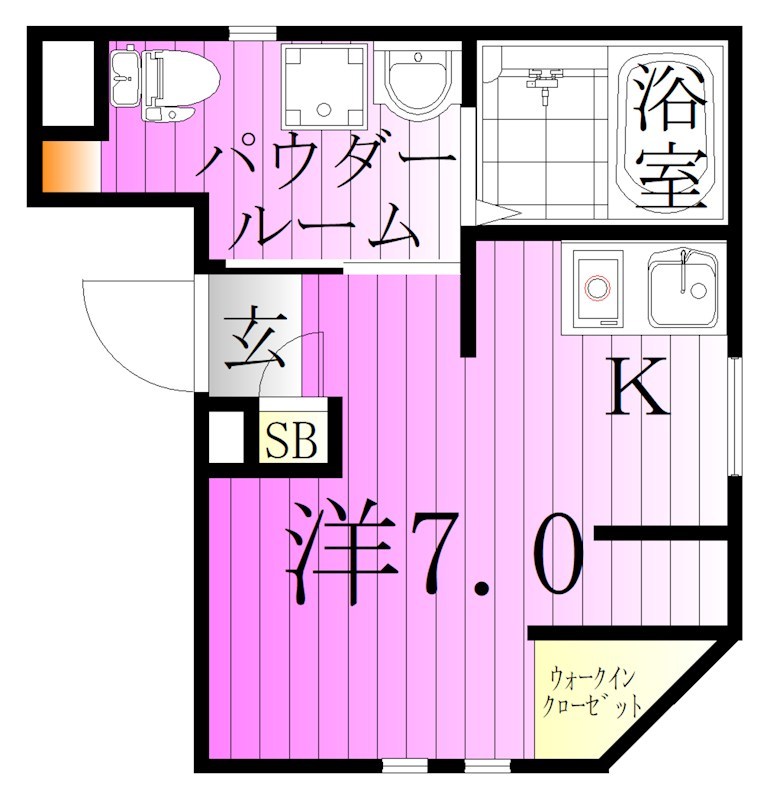 カテリーナ千住大橋 間取り図